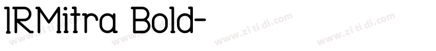 IRMitra Bold字体转换